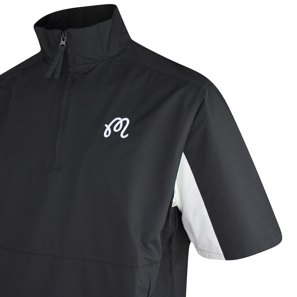 Malbon Golf Jacket - Evergreen M Icon Windshirt - Black SS25
