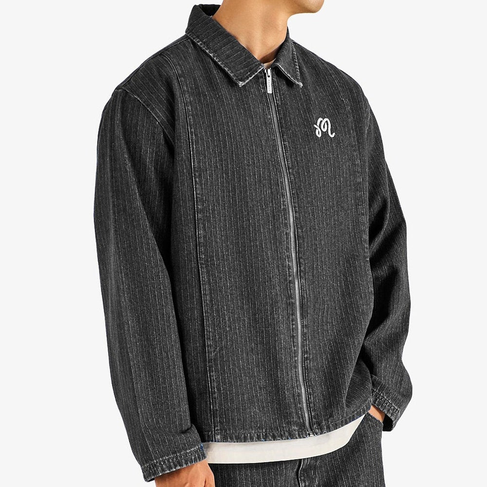 Malbon Golf Jacket - Foreman Denim Shacket - Black Stone Washed FA26