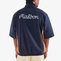 Malbon Golf Jacket - Links Oakwood Windshirt - Navy FA25