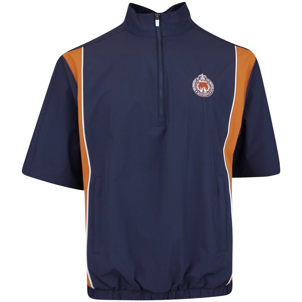Malbon Golf Jacket - Links Oakwood Windshirt - Navy FA25