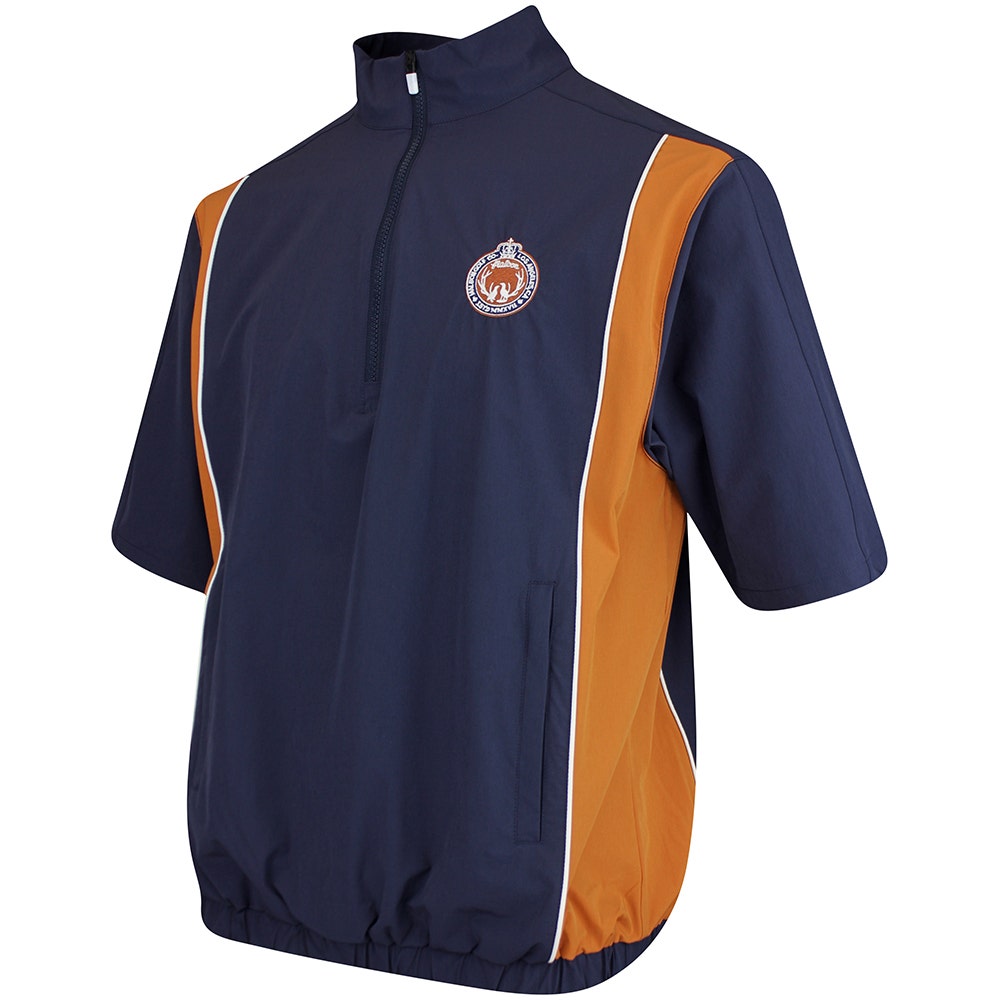 Malbon Golf Jacket - Links Oakwood Windshirt - Navy FA25