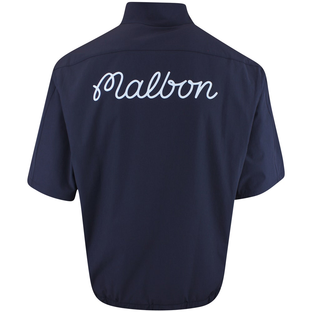 Malbon Golf Jacket - Links Oakwood Windshirt - Navy FA25