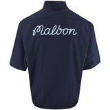 Malbon Golf Jacket - Links Oakwood Windshirt - Navy FA25