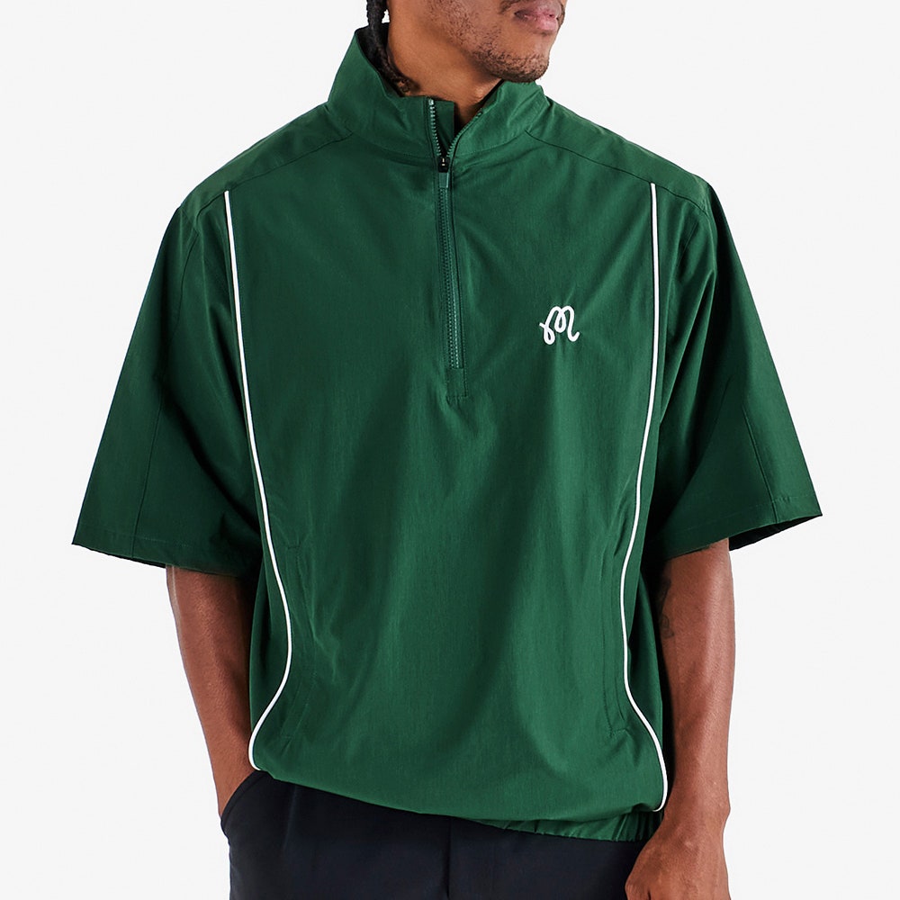 Malbon Golf Jacket - Links SS Windshirt - Forest FA25