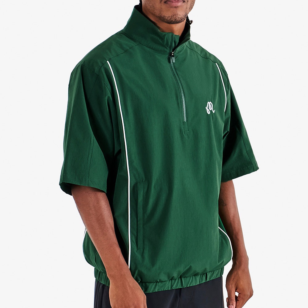 Malbon Golf Jacket - Links SS Windshirt - Forest FA25