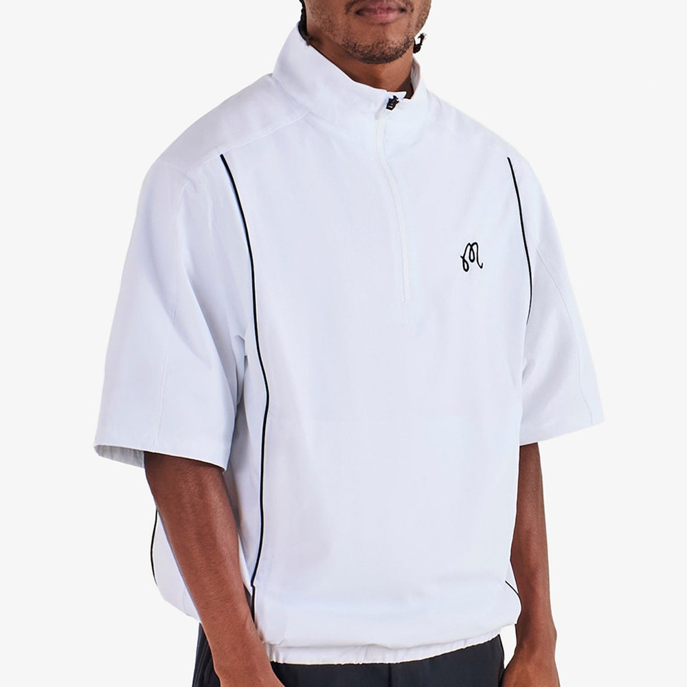 Malbon Golf Jacket - Links SS Windshirt - White FA25