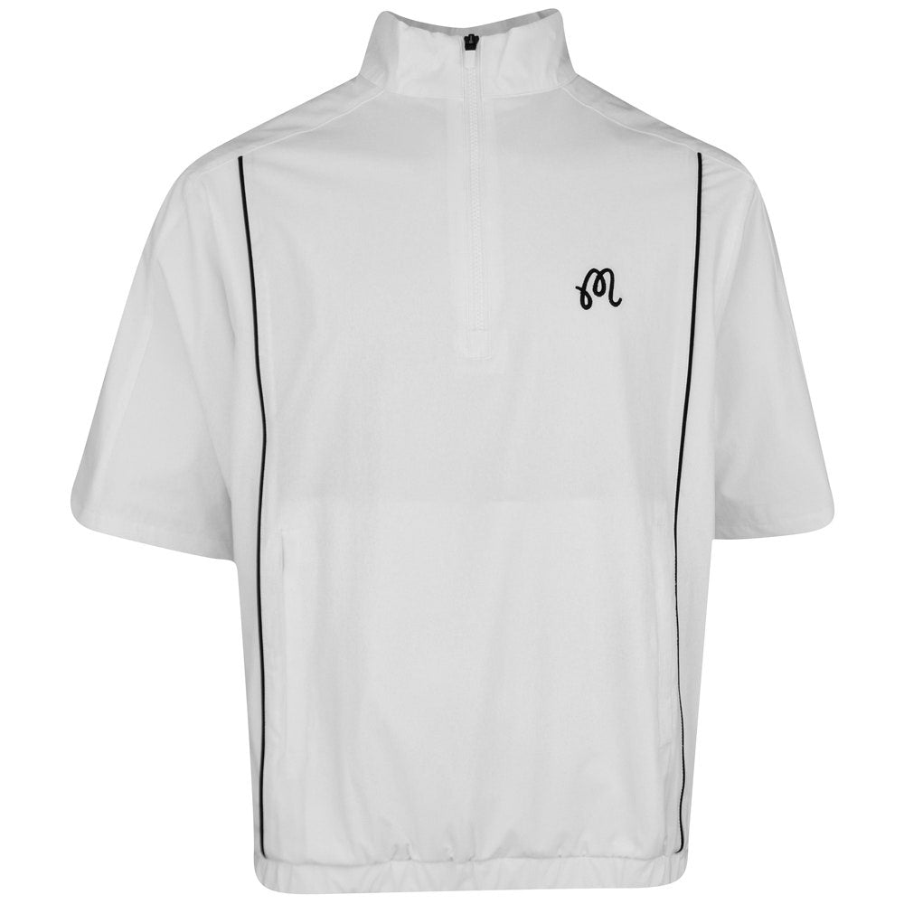 Malbon Golf Jacket - Links SS Windshirt - White FA25