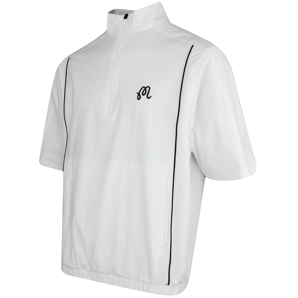 Malbon Golf Jacket - Links SS Windshirt - White FA25