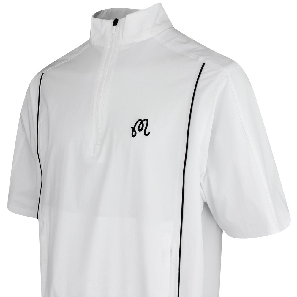 Malbon Golf Jacket - Links SS Windshirt - White FA25