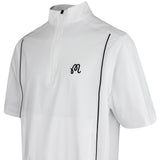 Malbon Golf Jacket - Links SS Windshirt - White FA25