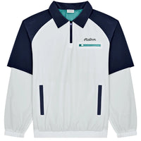 Malbon Golf Jacket - Marina Windshirt - White - Midnight SS26