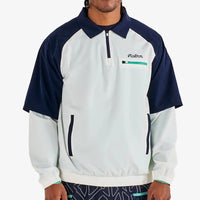 Malbon Golf Jacket - Marina Windshirt - White - Midnight SS26