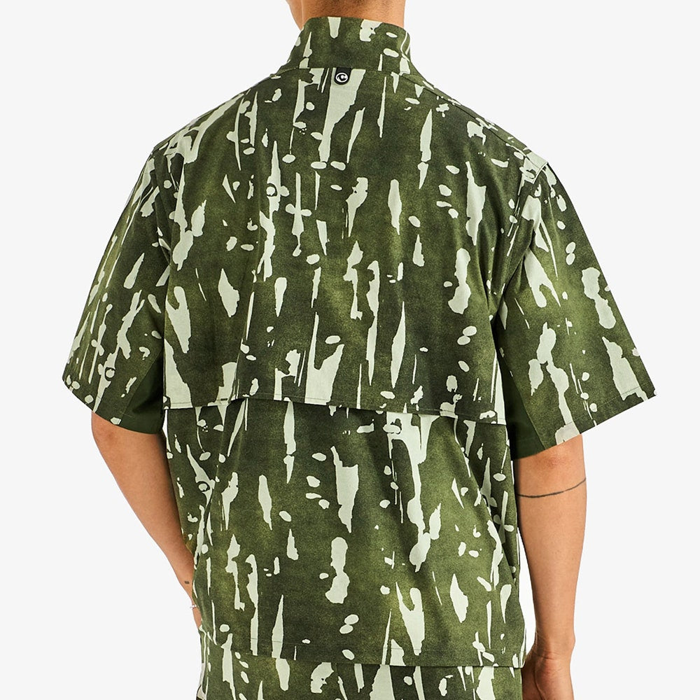 Malbon Golf Jacket - Pine Windshirt - Olive Inkwash FA26
