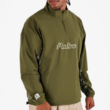 Malbon Golf Jacket - Tour Divot Camo Performance QZ - Bark Camo SS26