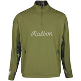Malbon Golf Jacket - Tour Divot Camo Performance QZ - Bark Camo SS26