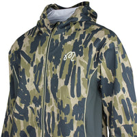 Malbon Golf Jacket - Tour Divot Camo Rain Jkt - Bark Camo SS26