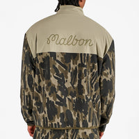 Malbon Golf Jacket - Tour Divot Camo Sherpa FZ - Bark Camo SS26