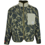 Malbon Golf Jacket - Tour Divot Camo Sherpa FZ - Bark Camo SS26