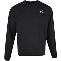 Malbon Golf Jumper - Evergreen M Icon Crew Neck - Black SS25