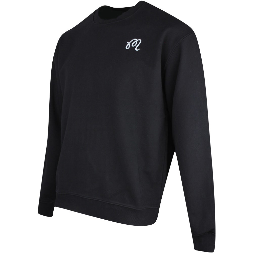 Malbon Golf Jumper - Evergreen M Icon Crew Neck - Black SS25