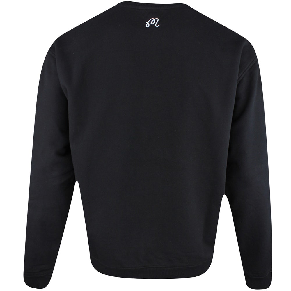 Malbon Golf Jumper - Evergreen M Icon Crew Neck - Black SS25