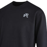 Malbon Golf Jumper - Evergreen M Icon Crew Neck - Black SS25