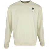 Malbon Golf Jumper - Evergreen M Icon Crew Neck - Natural SS25