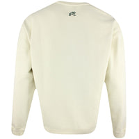 Malbon Golf Jumper - Evergreen M Icon Crew Neck - Natural SS25