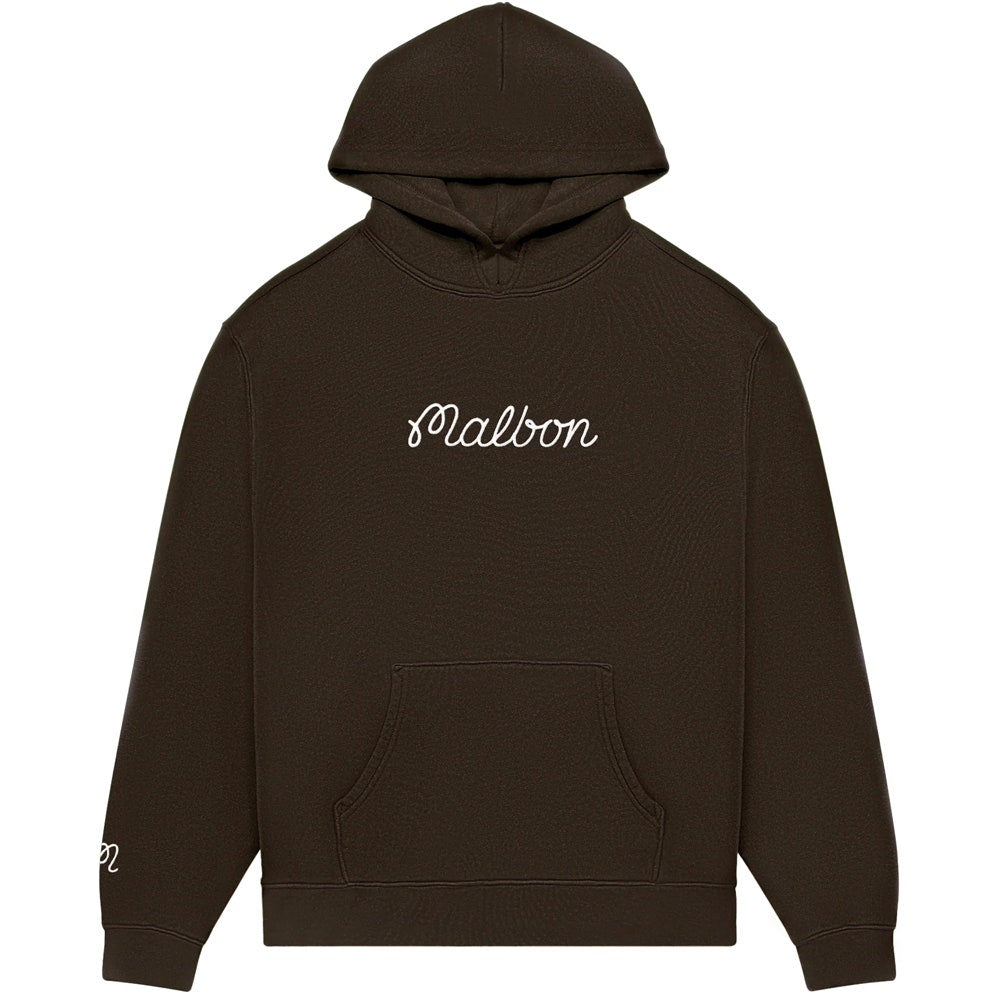 Malbon Golf Jumper - Fesque Hoodie - Brown SS26