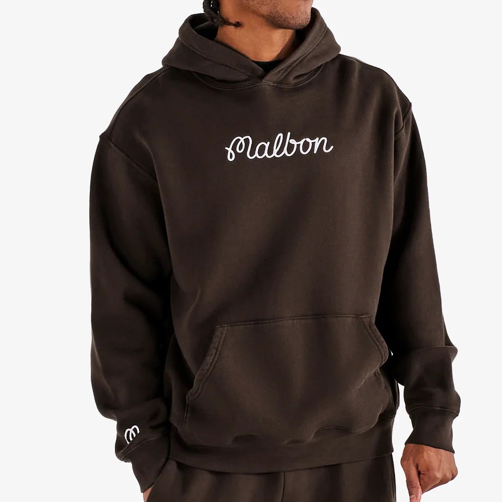 Malbon Golf Jumper - Fesque Hoodie - Brown SS26