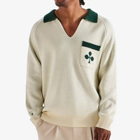 Malbon Golf Jumper - King Of Clubs Sweater - Canvas FA25