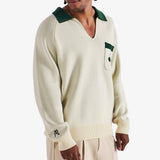 Malbon Golf Jumper - King Of Clubs Sweater - Canvas FA25