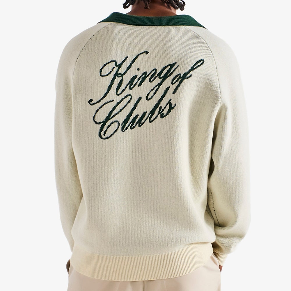 Malbon Golf Jumper - King Of Clubs Sweater - Canvas FA25