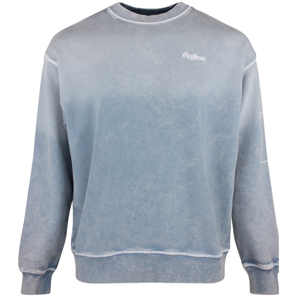 Malbon Golf Jumper - Range Fragment Sweatshirt - Slate FA26