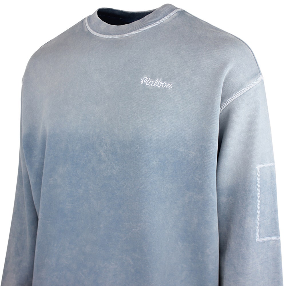 Malbon Golf Jumper - Range Fragment Sweatshirt - Slate FA26