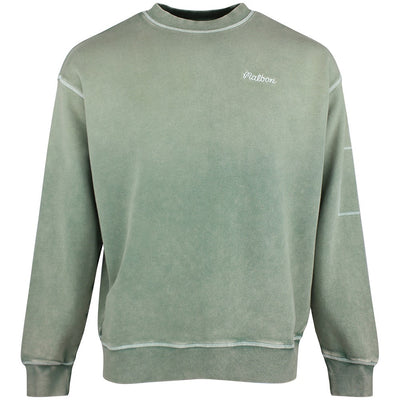 Malbon Golf Jumper - Range Fragment Sweatshirt - Vintage Olive FA26