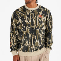 Malbon Golf Jumper - Range Tour Divot Camo Sweatshirt - Bark Camo SS26