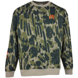 Malbon Golf Jumper - Range Tour Divot Camo Sweatshirt - Bark Camo SS26