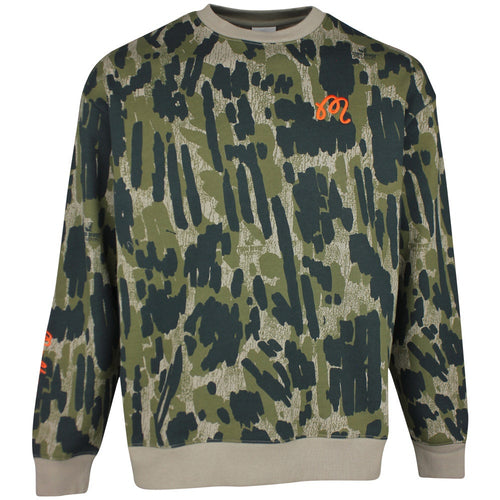 Malbon Golf Jumper - Range Tour Divot Camo Sweatshirt - Bark Camo SS26