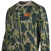 Malbon Golf Jumper - Range Tour Divot Camo Sweatshirt - Bark Camo SS26