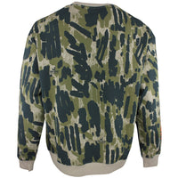 Malbon Golf Jumper - Range Tour Divot Camo Sweatshirt - Bark Camo SS26