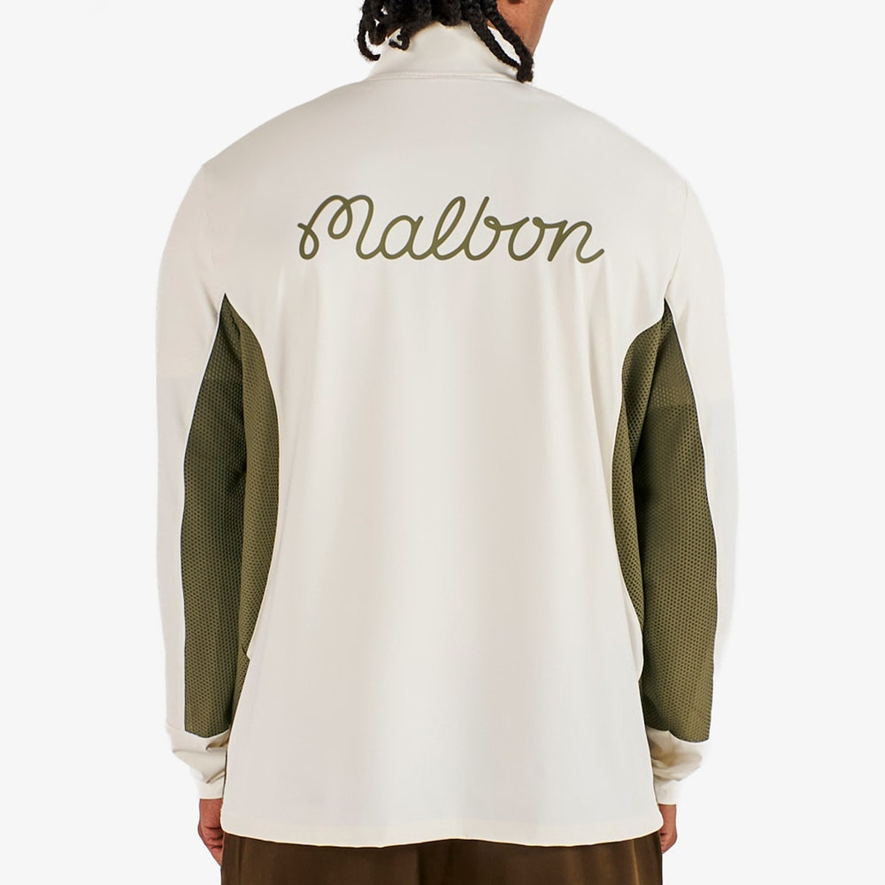 Malbon Golf Jumper - Santiago Mid Layer - Cream - Olivine SS26