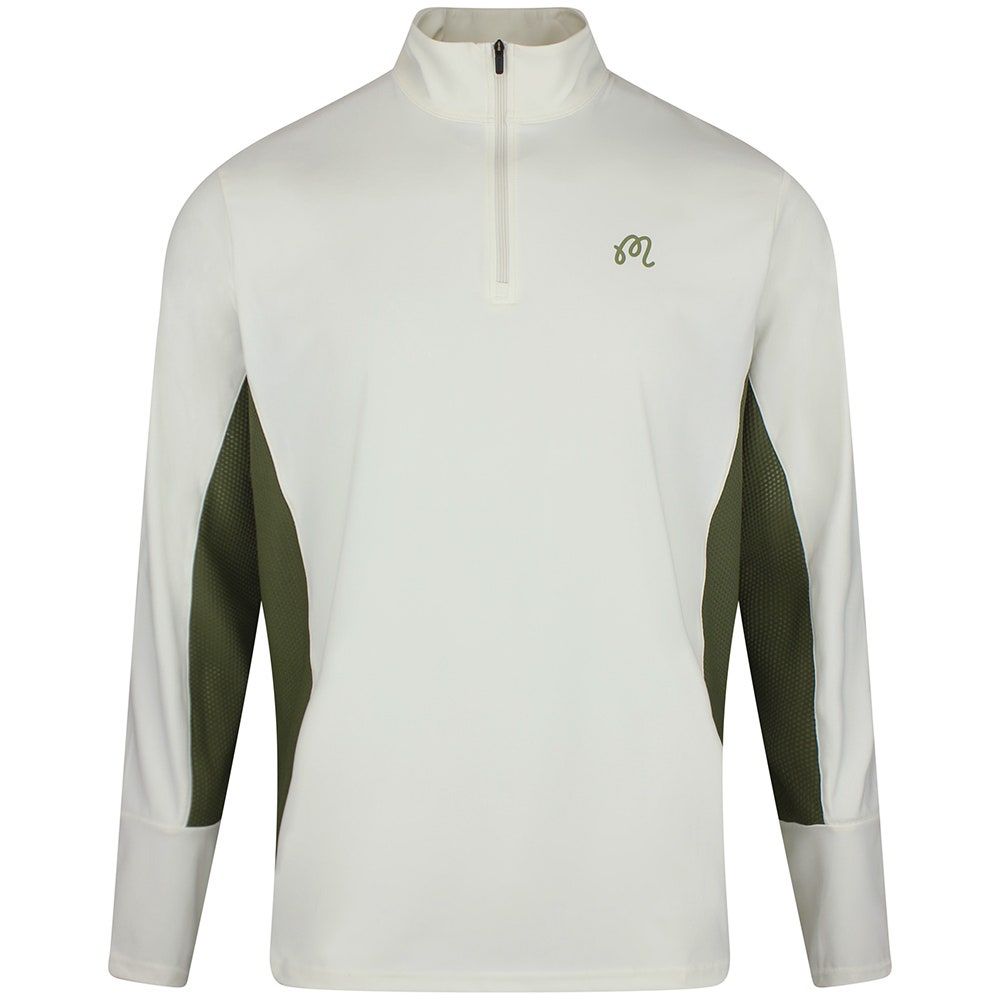 Malbon Golf Jumper - Santiago Mid Layer - Cream - Olivine SS26