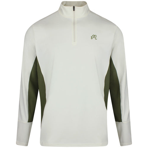 Malbon Golf Jumper - Santiago Mid Layer - Cream - Olivine SS26