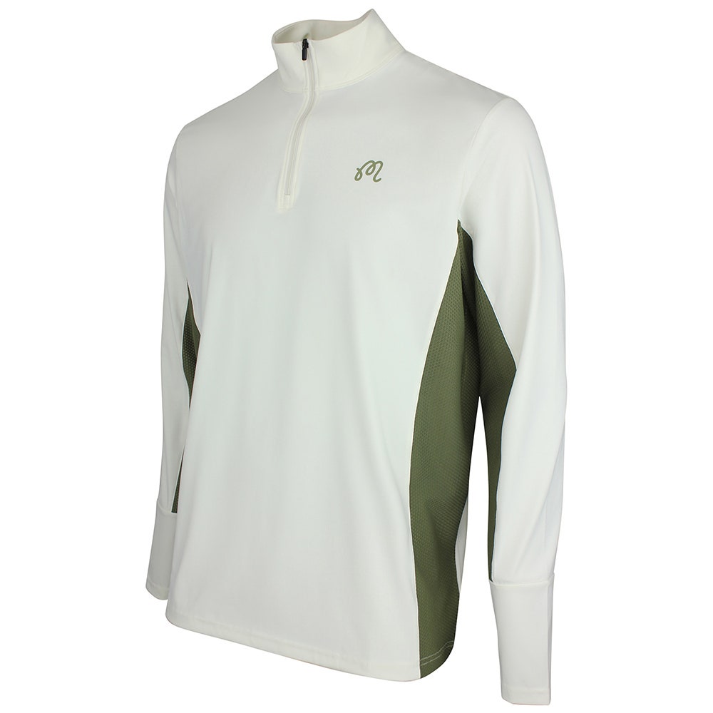 Malbon Golf Jumper - Santiago Mid Layer - Cream - Olivine SS26