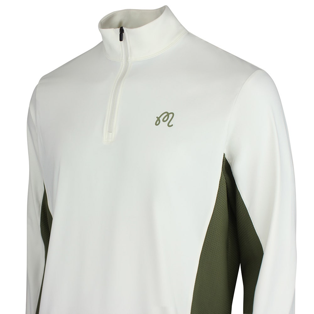 Malbon Golf Jumper - Santiago Mid Layer - Cream - Olivine SS26