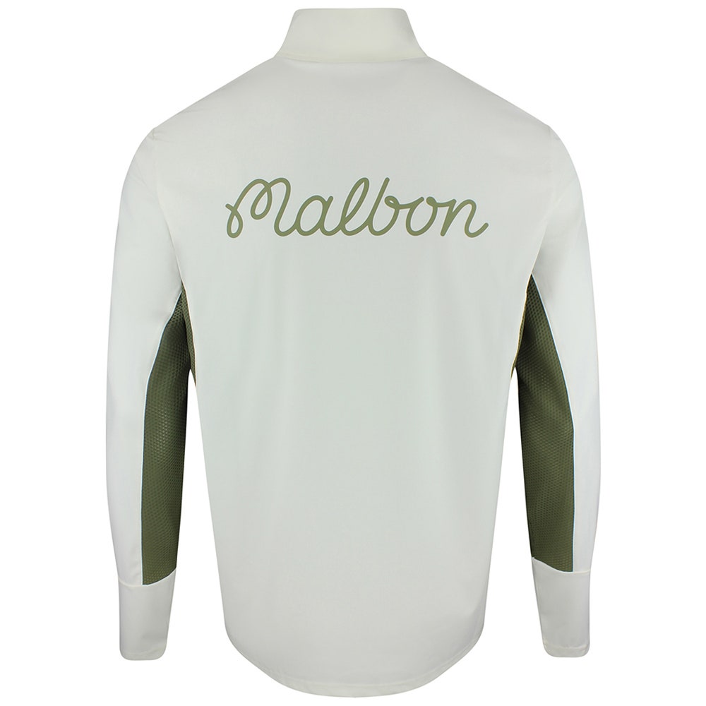 Malbon Golf Jumper - Santiago Mid Layer - Cream - Olivine SS26