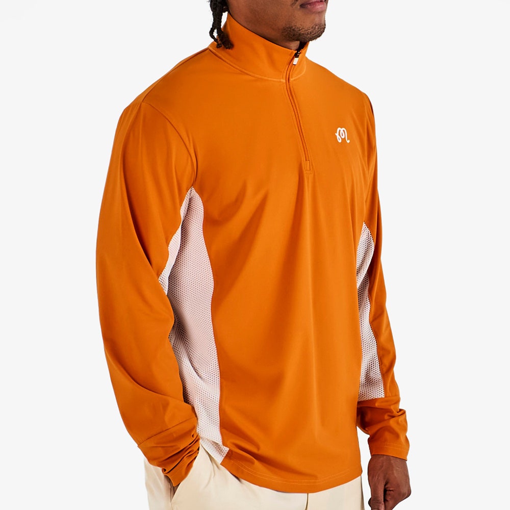 Malbon Golf Jumper - Santiago Mid Layer - Marmalade - Cream SS26
