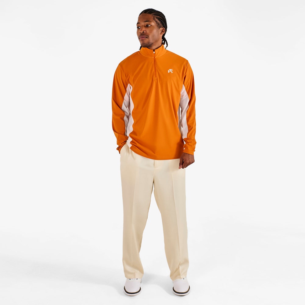 Malbon Golf Jumper - Santiago Mid Layer - Marmalade - Cream SS26