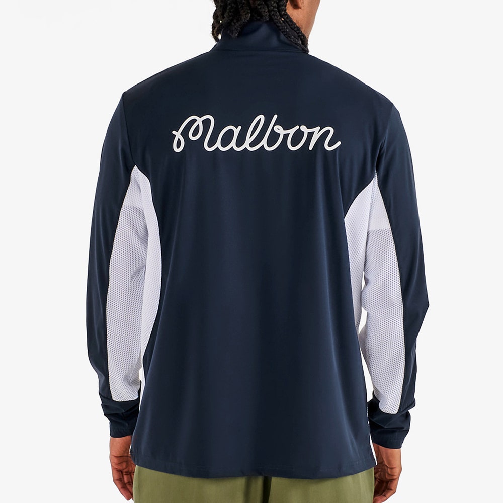 Malbon Golf Jumper - Santiago Mid Layer - Midnight - White SS26